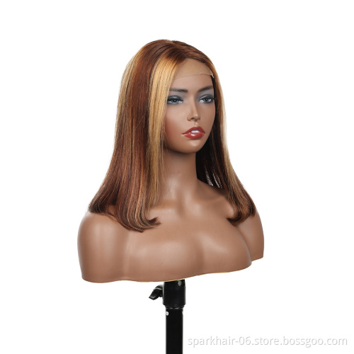 Wholesale Brazilian Hair HD Lace Front Wig With Closure Short Bob Wigs For Black Women Virgin Cuticle Aligned Human Hair Wigs